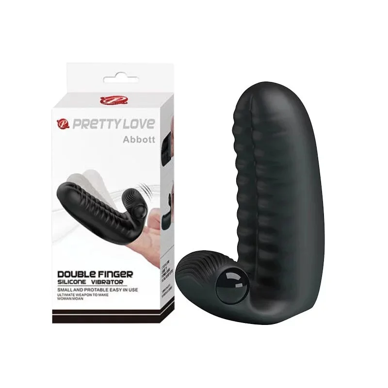 Pretty Love.Abbott Double Finger 雙指愛人防水震動矽膠指套 震動手指套 Pretty Love.Abbott Double Finger 雙指愛人防水震動矽膠指套 震動手指套