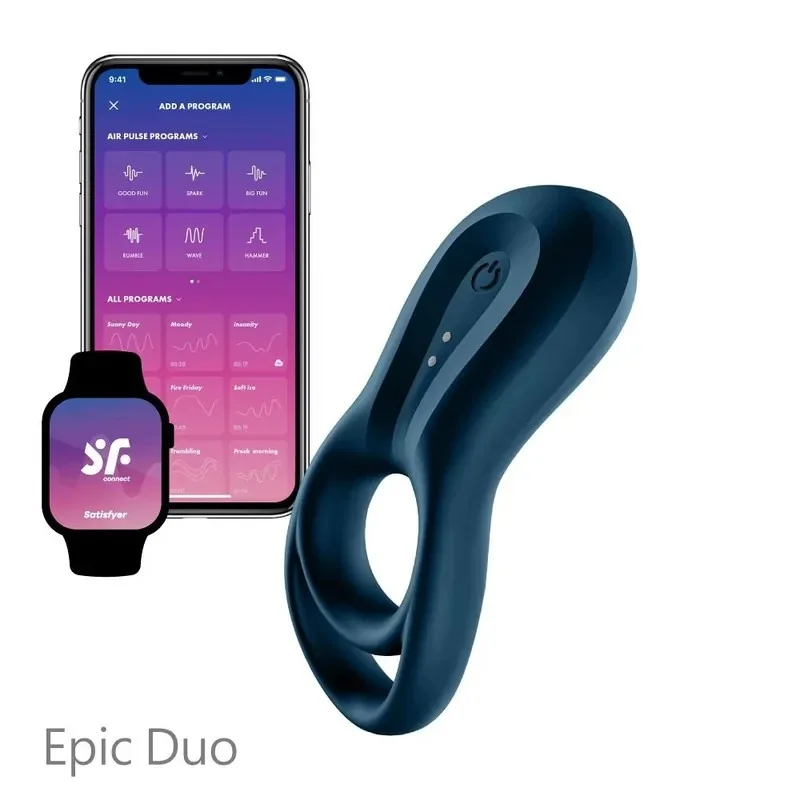 德國 Satisfyer|Epic Duo 智能男士精力雙環 德國 Satisfyer|Epic Duo 智能男士精力雙環