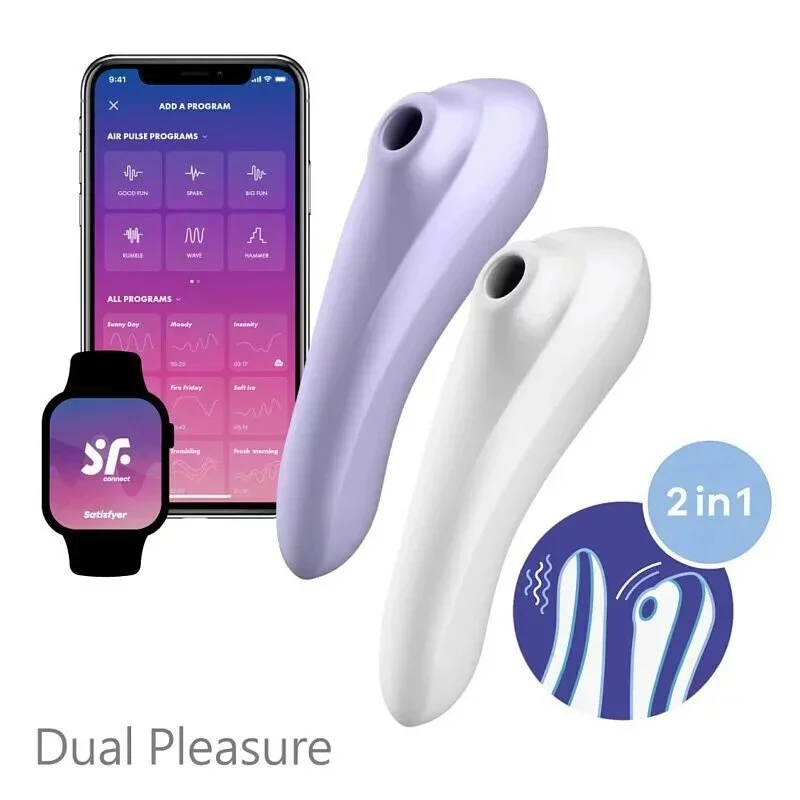 德國Satisfyer Dual Pleasure 智能陰蒂吸吮+震動按摩棒 G點按摩棒 遙控按摩棒 吸吮器 德國Satisfyer Dual Pleasure 智能陰蒂吸吮+震動按摩棒 G點按摩棒 遙控按摩棒 吸吮器
