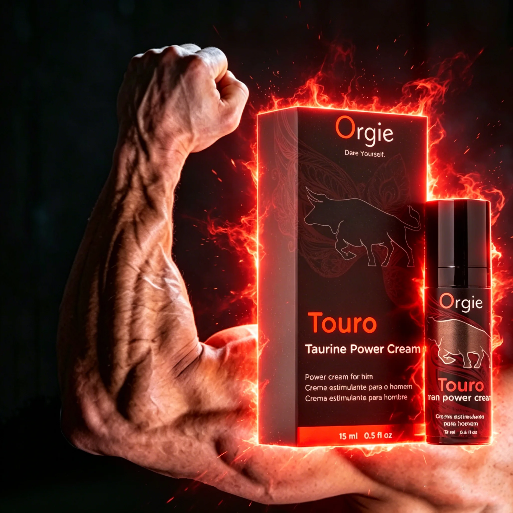 葡萄牙 Orgie｜Touro Power Cream｜男用鬥牛士男士助挺液 15ml(請點擊內文中購買網址購買)