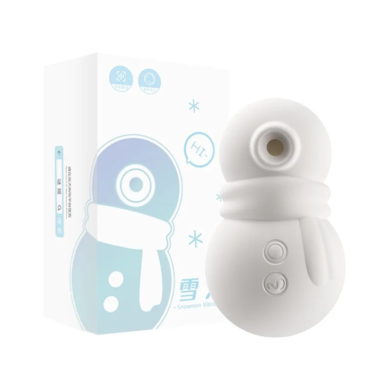 雪墩墩10頻吮吸跳蛋 (白色款) 仿口交 吮吸器