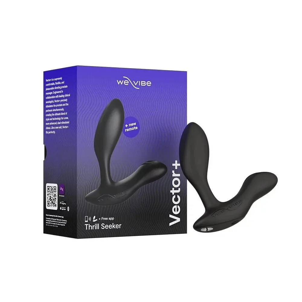加拿大We-Vibe Vector＋ 藍牙後庭前列腺震動器｜灰黑