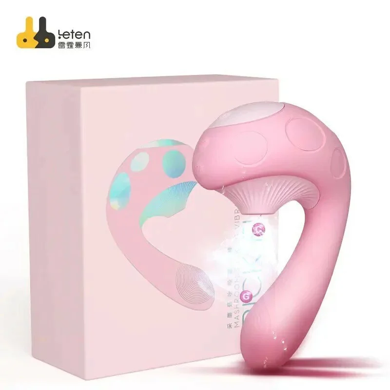 Leten雷霆 採蘑菇 3檔10頻加溫吮吸G點震動棒 仿口交 吮吸器