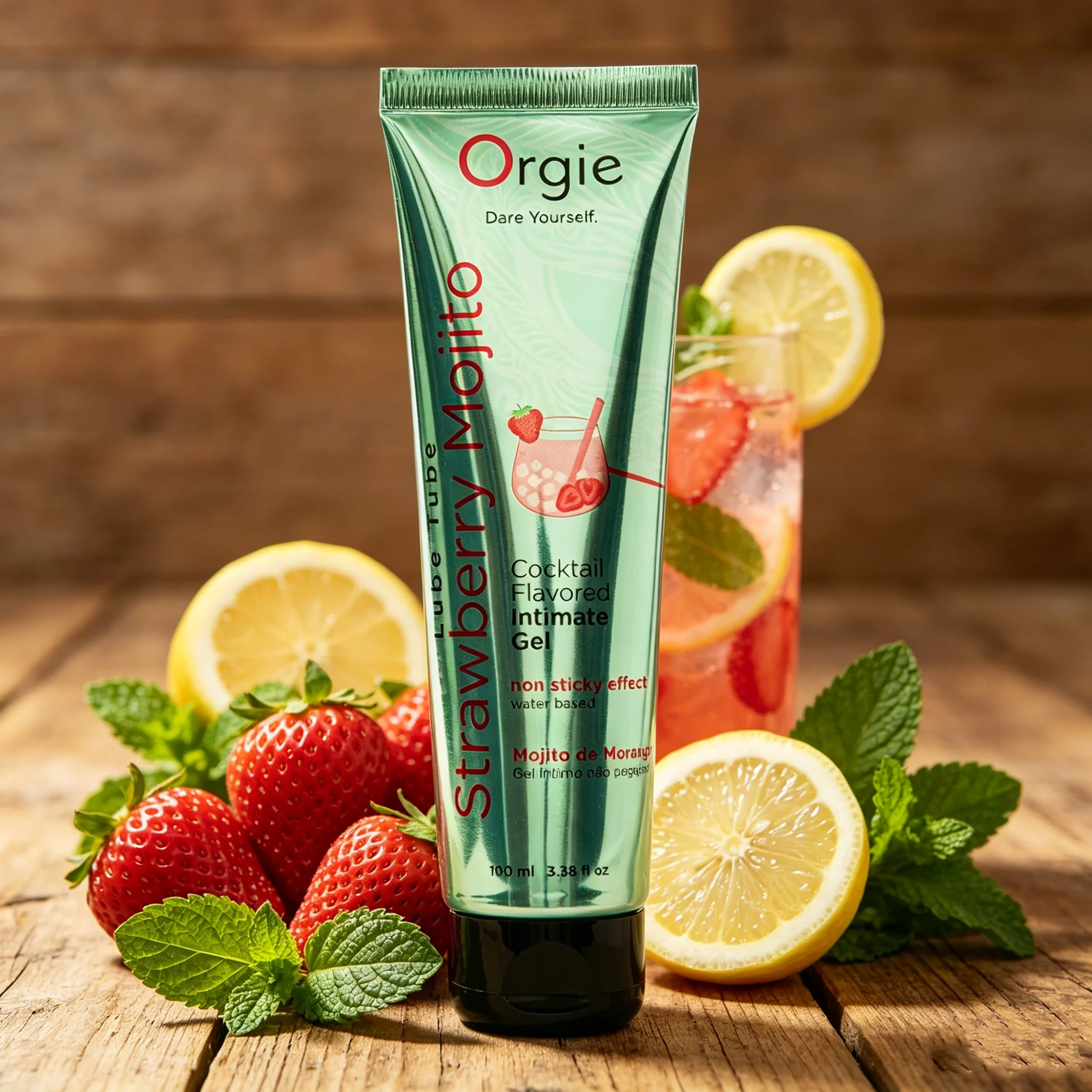 葡萄牙 Orgie|Lube Tube Cocktail|雞尾酒風味人體潤滑液 草莓莫吉托 100ml(請點擊內文中購買網址購買) 葡萄牙 Orgie|Lube Tube Cocktail|雞尾酒風味人體潤滑液 草莓莫吉托 100ml(請點擊內文中購買網址購買)