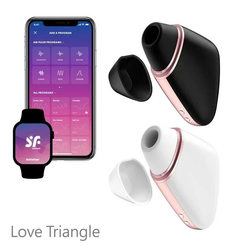 德國Satisfyer Love Triangle 智能便攜吸吮陰蒂震動器 仿口交 吸吮器